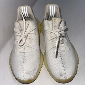 Adidas Yeezy Boost 350 V2 Low Shoes Mens 7 Cream White Triple White Sneakers